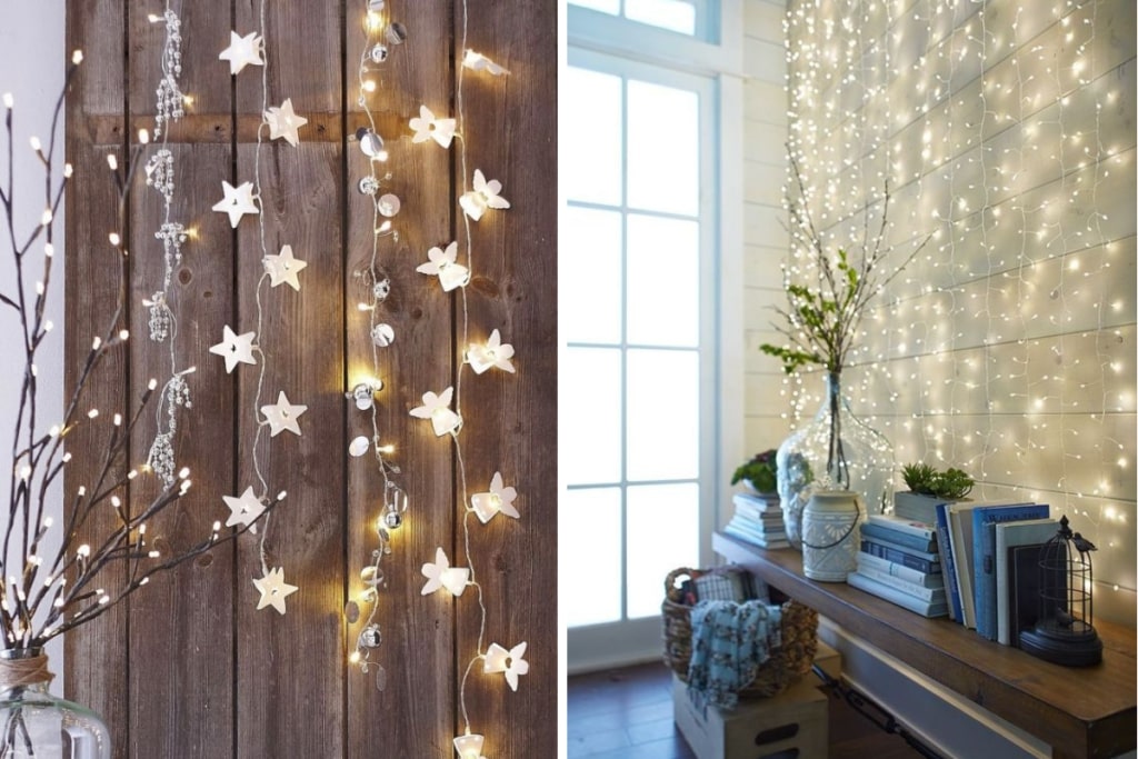 Гірлянди в інтер’єрі