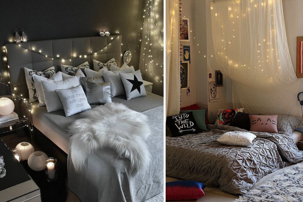 Гірлянди в інтер’єрі