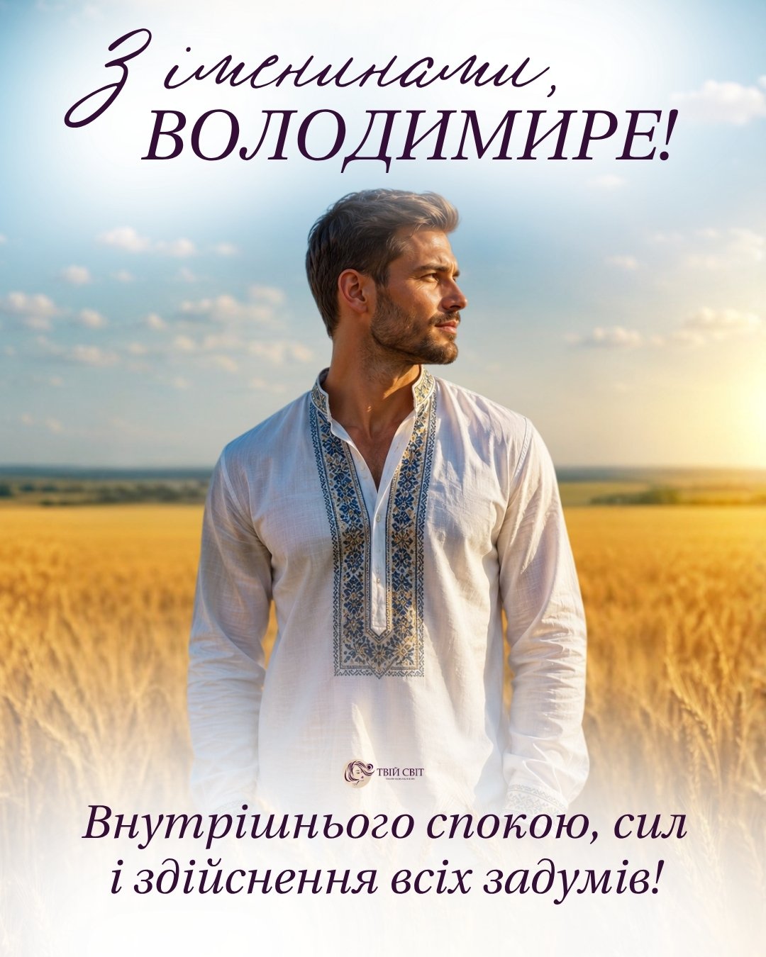 Володимира день ангела, іменини Володимира, Володимира іменини, вітання з Володимиром