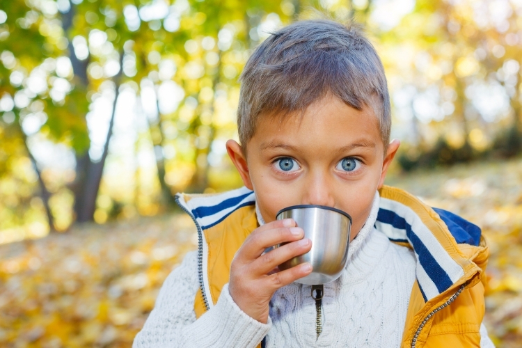 осінь, хлопчик