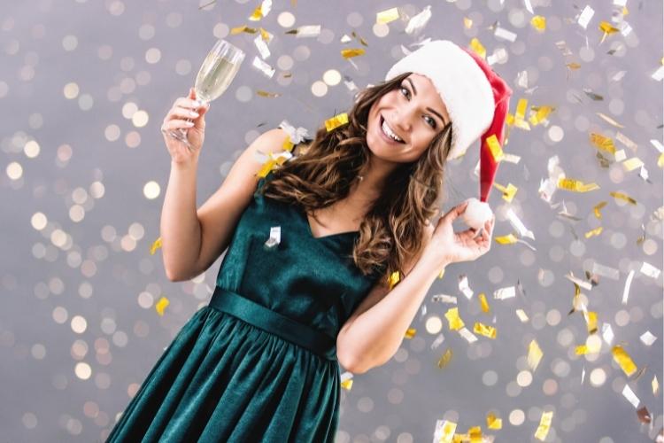 новий рік, дівчина