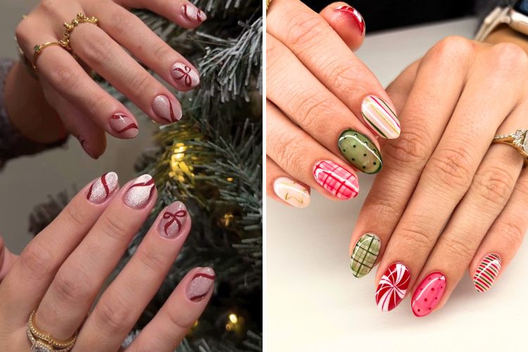 манікюр на новий рік, нігті на новий рік