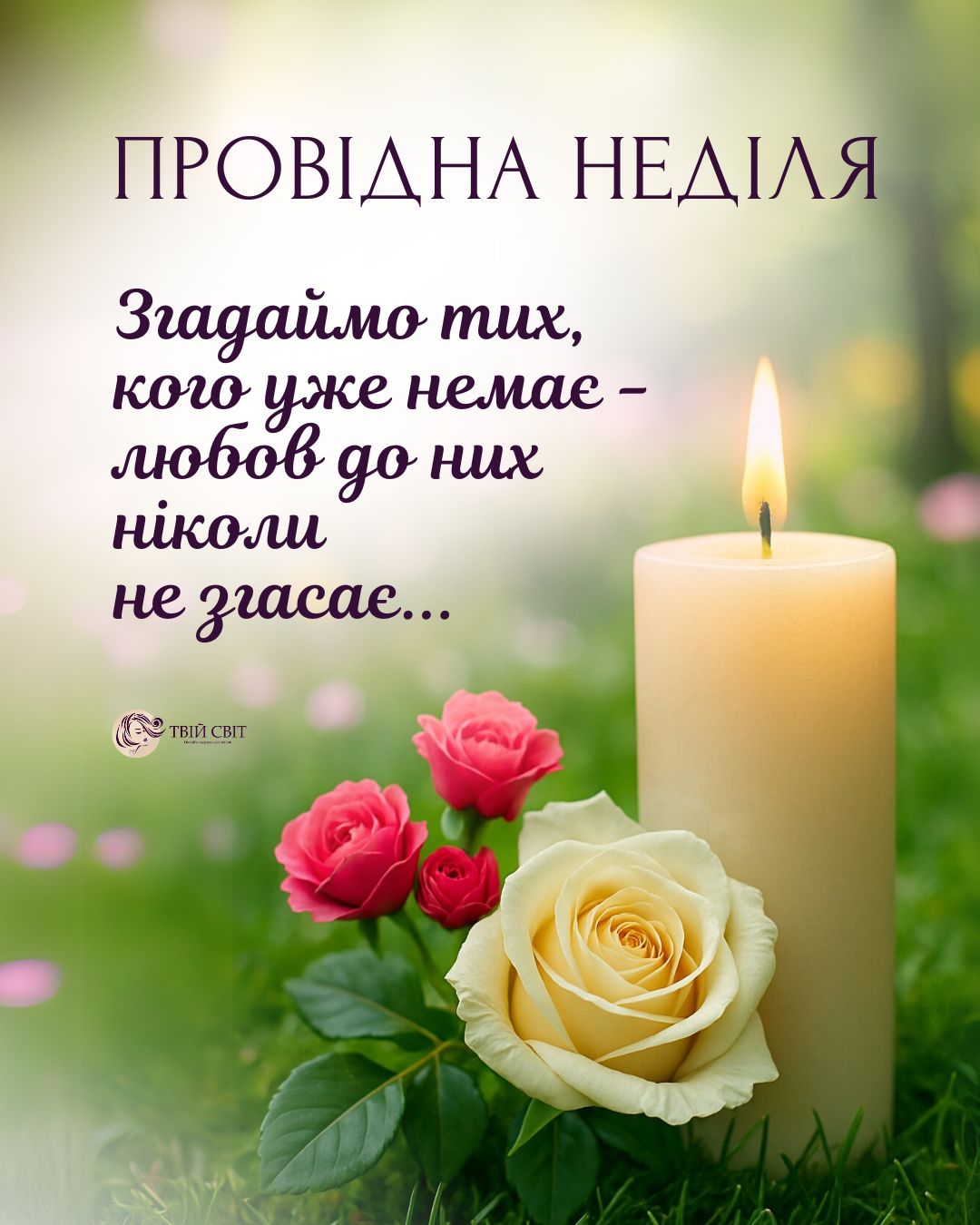 з провідною неділею, Провідна неділя картинки