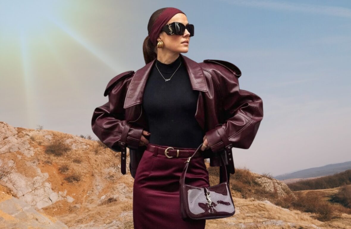 бордова сумка