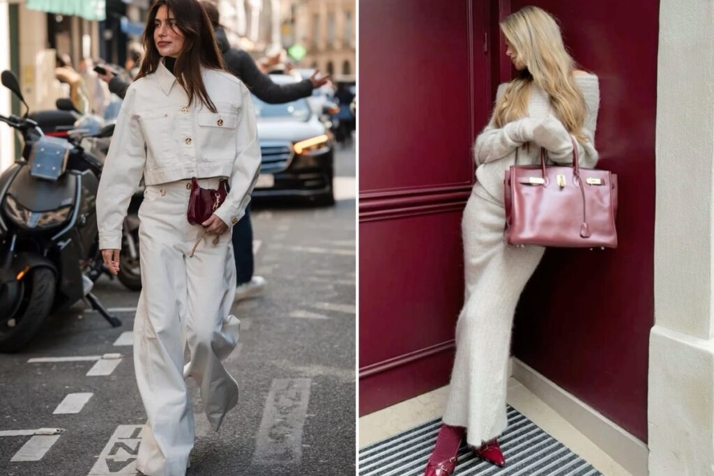 з чим носити бордову сумку