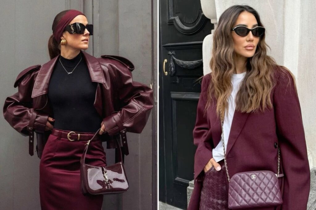 бордовий образ