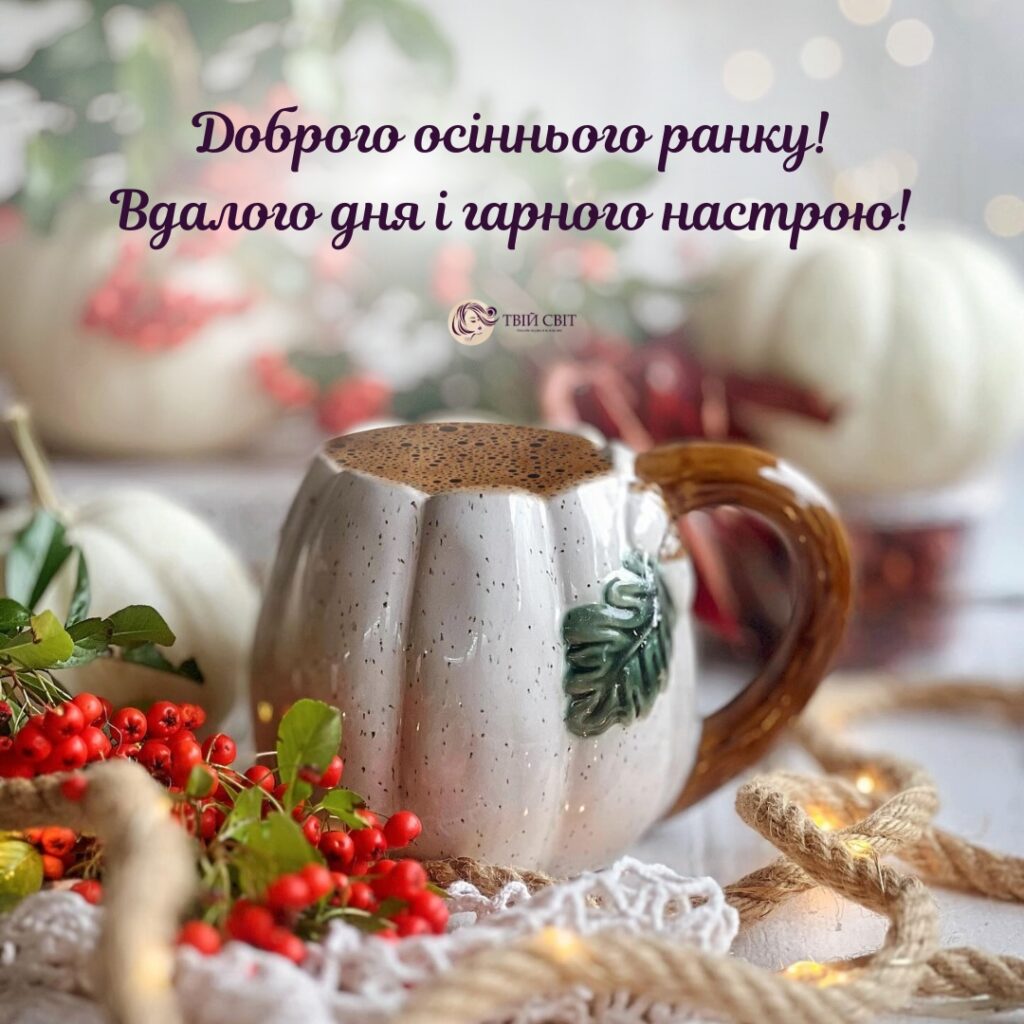 доброго ранку осінь