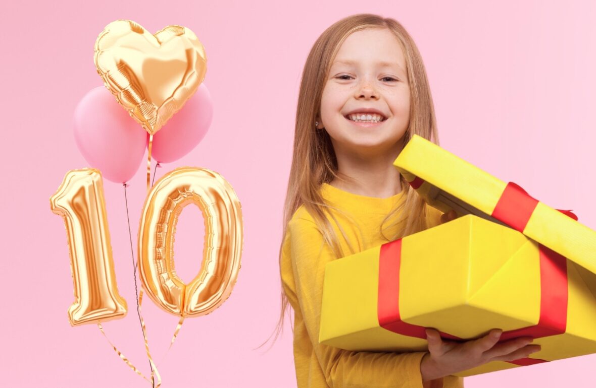 дівчинка святкує 10 років
