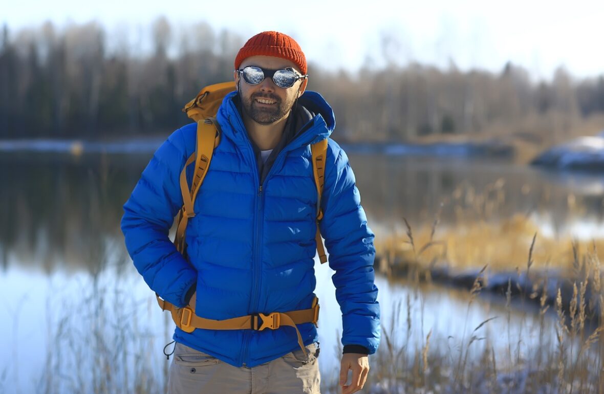 турист в поході