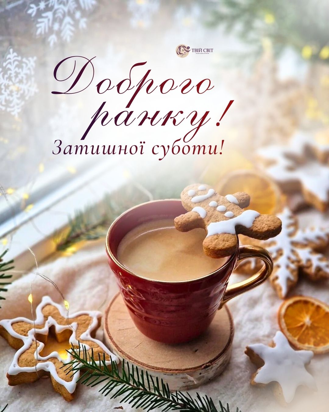 доброго ранку субота, зима, ранок, кава, картинки