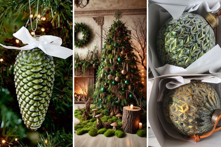 Як прикрасити ялинку 2025, ялинка в зелених тонах