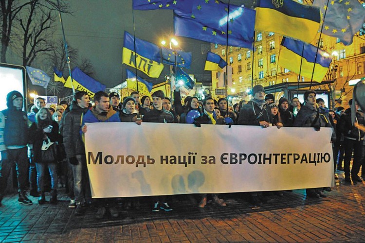 студенти протестують на Євромайдані