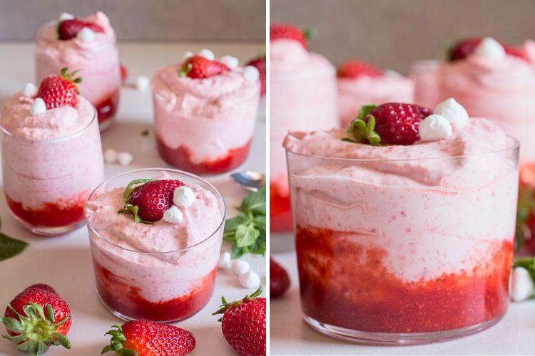 полуничний мус, десерти з полуниці без випічки