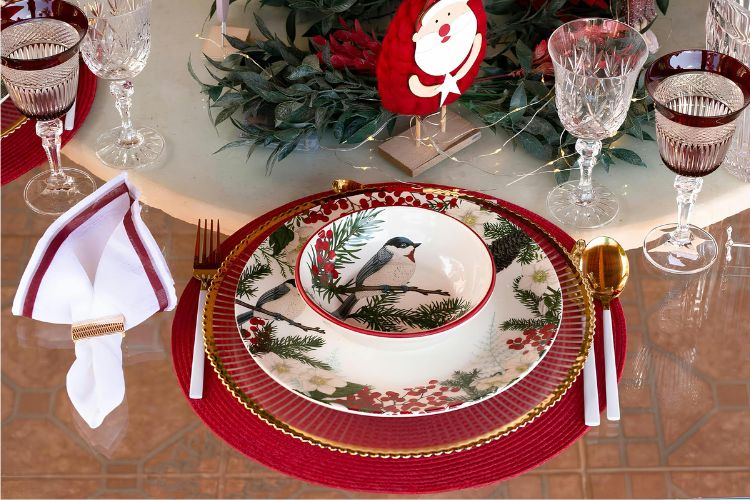 новорічний посуд