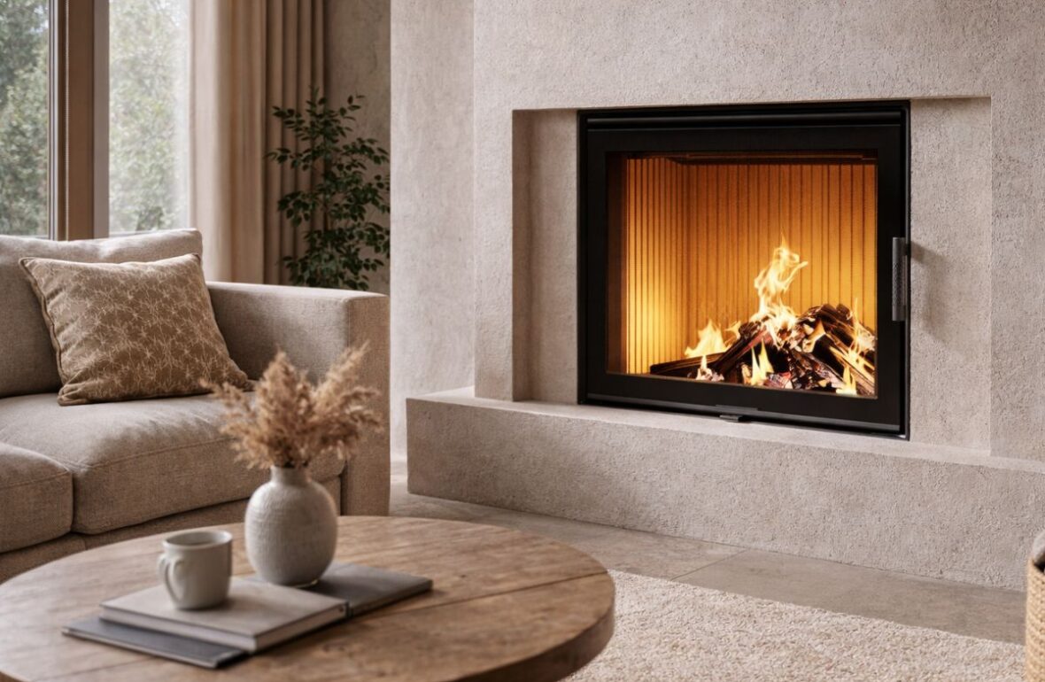 камін в інтер'єрі