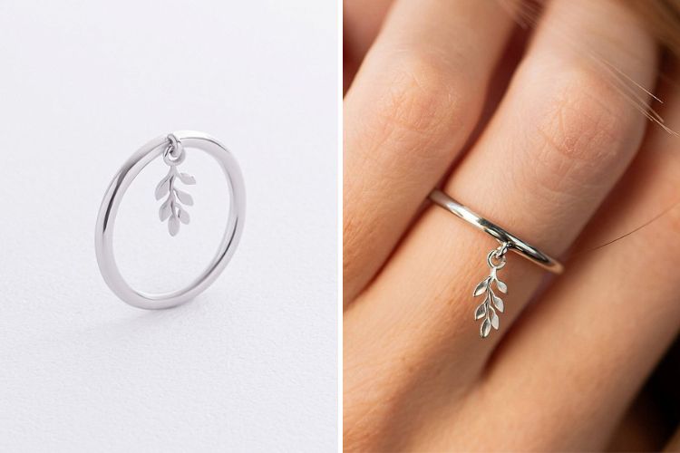 срібна каблучка Oniks